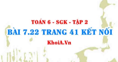 Bài 7.22 trang 41 Toán 6 Tập 2 Kết nối tri thức